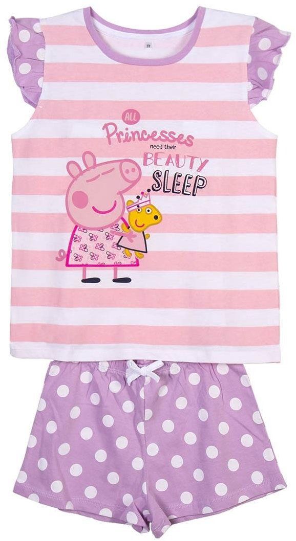 SHORT PYJAMAS SINGLE JERSEY SUSPENDERS PEPPA PIG