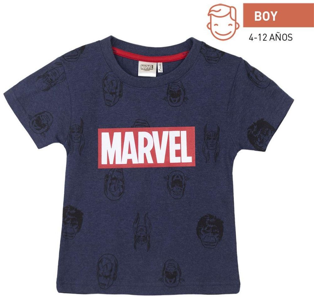 SHORT SHIRT SINGLE JERSEY POINT MARVEL