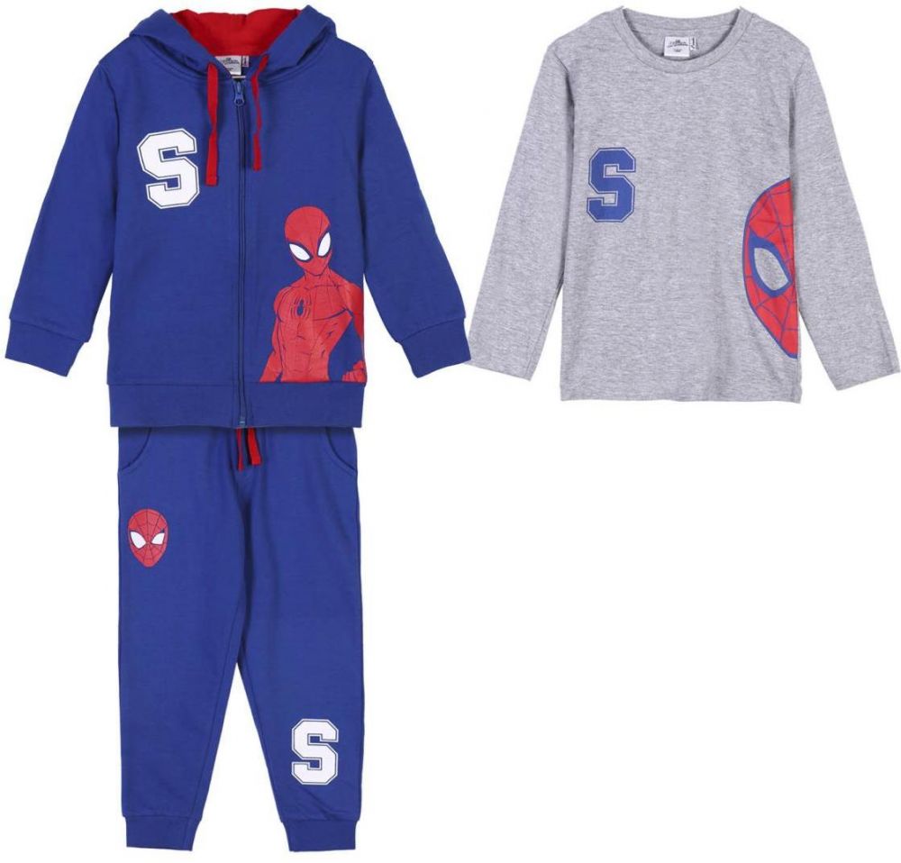 TRACKSUIT COTTON BRUSHED 3 PIECES SPIDERMAN