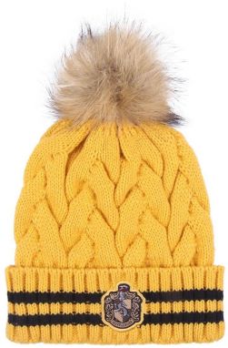 HAT TRICOT POM POM HARRY POTTER HUFFLEPUFF