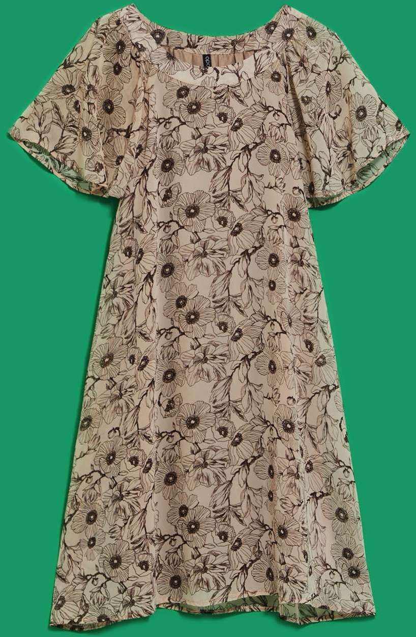 WOMEN'S DRESS L-SU-4028 L.Beige