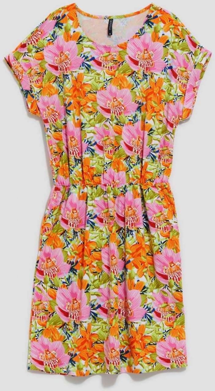 LADY'S DRESS L-SU-4043 ORANGE