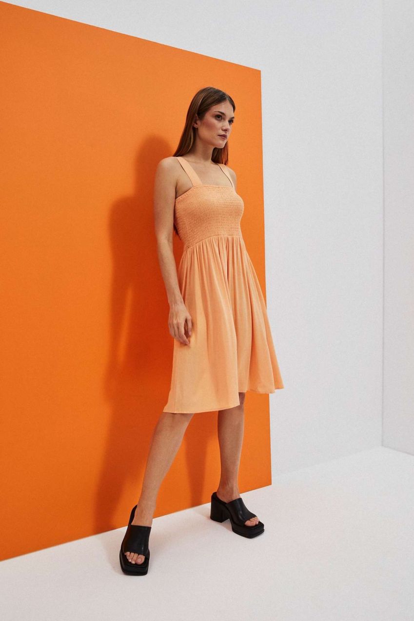 LADY'S DRESS L-SU-4038 PEACH