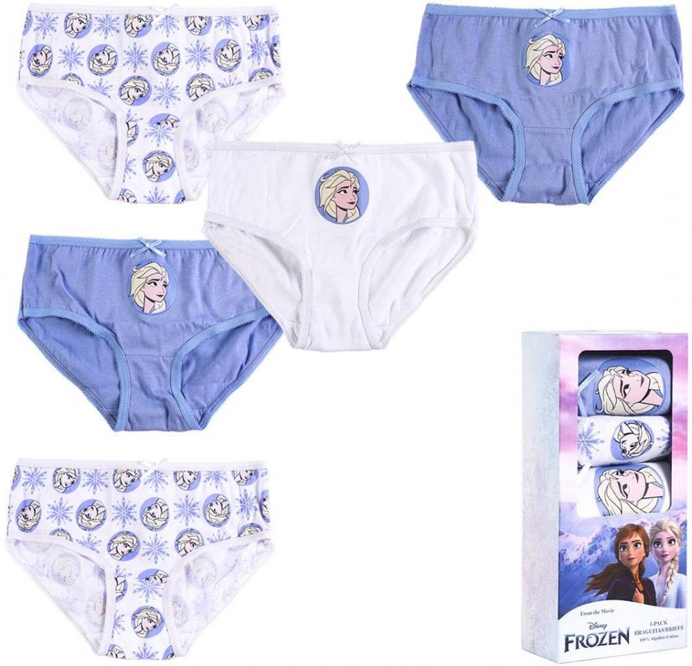GIRLS' UNDERWEAR SET SINGLE JERSEY 5 PIECES FROZEN