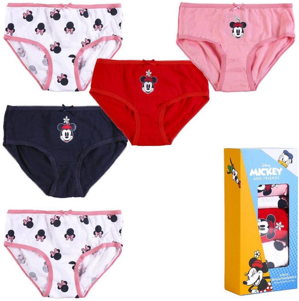 GIRLS' UNDERWEAR SET SINGLE JERSEY 5 PIECES MINNIE
