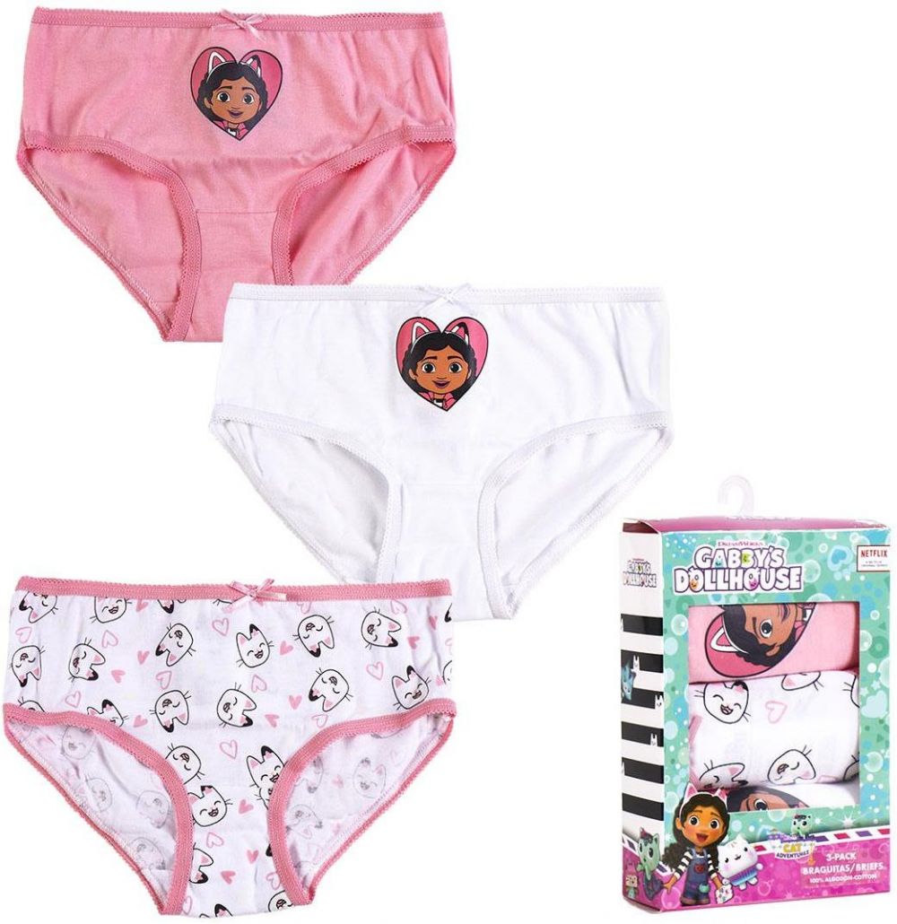 GIRLS' UNDERWEAR SET SINGLE JERSEY 3 PIECES GABBY´S DOLLHOUSE