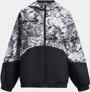 Čierna športová bunda Under Armour Woven FZ Jacket