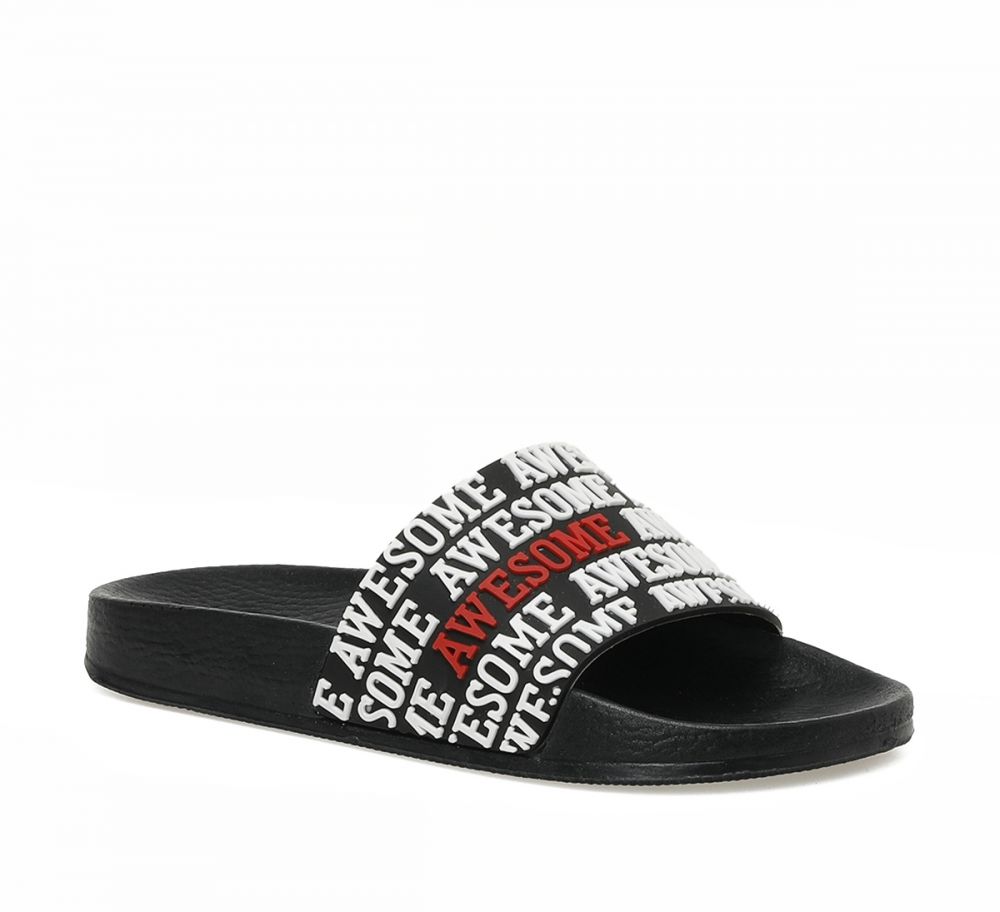 YELLOW KIDS UGUR 3FX BLACK Boy Slipper