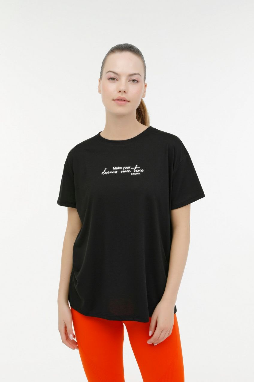 KINETIX WL EARLINA 11T7111 3FX BLACK Woman Sleeve T-Sh