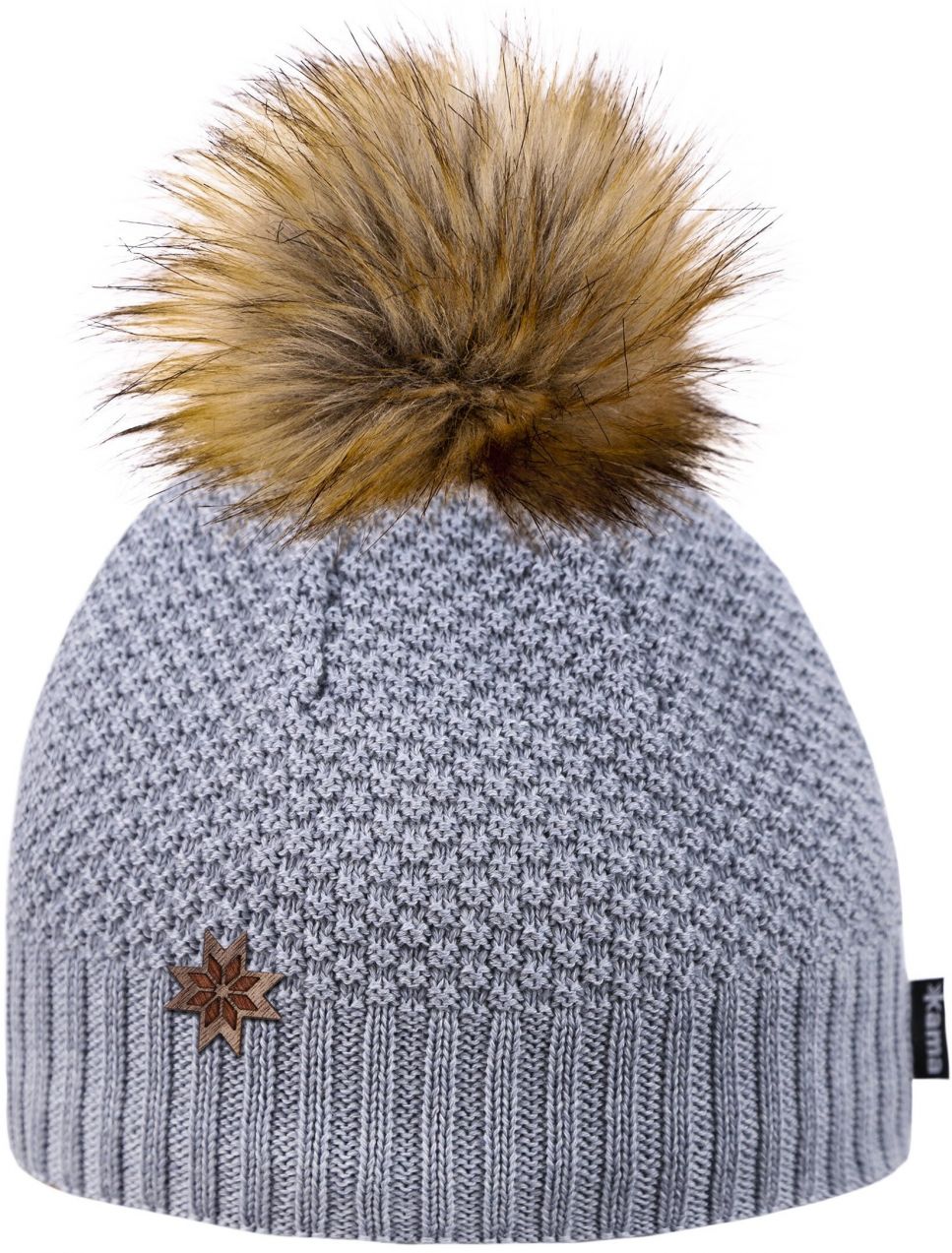 Knitted Merino Kama Beanie A155 Grey