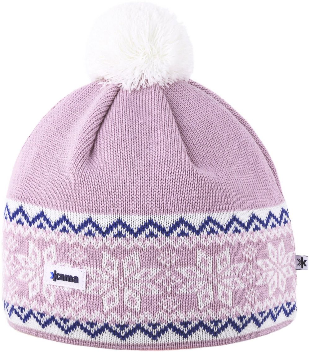 Kama Knitted Merino A116 beanie, color pink