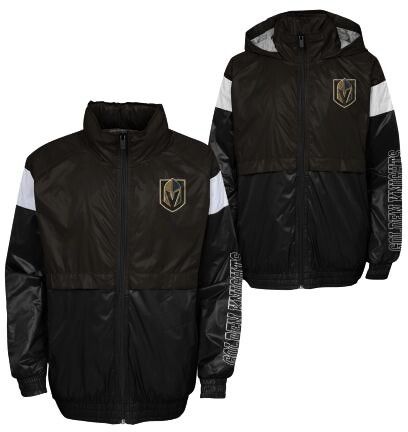 Children's Jacket Outerstuff GOAL LINE STANCE FZ WINDBREAKE VEGAS GOLDEN KNIGHTS
