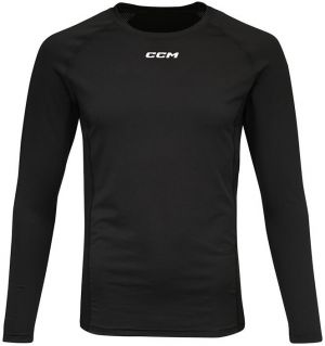 Children's T-shirt CCM Compression LS Top Black XL