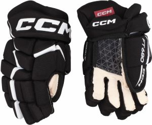 Ice Hockey Gloves CCM JetSpeed FT680 Black/White Junior 11 Inch