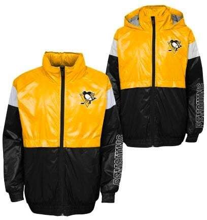 Children's Outerstuff Jacket GOAL LINE STANCE FZ WINDBREAKE PITTSBURGH PENGUINS