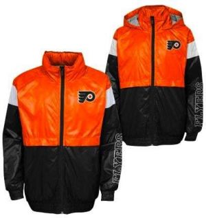 Outerstuff GOAL LINE STANCE FZ WINDBREAKE PHILADELPHIA FLYERS Children's Jacket