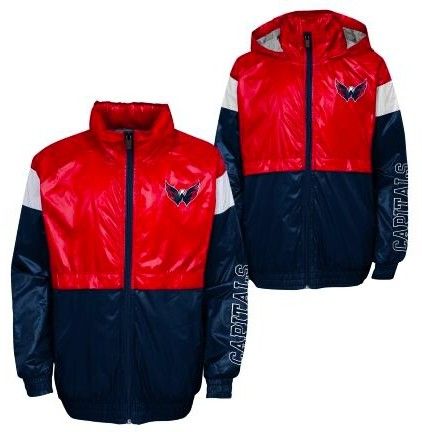Children's Outerstuff Jacket GOAL LINE STANCE FZ WINDBREAKE WASHINGTON CAPITALS