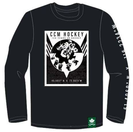 Men's T-shirt CCM NOSTALGIA POSTER L/S TEE SR