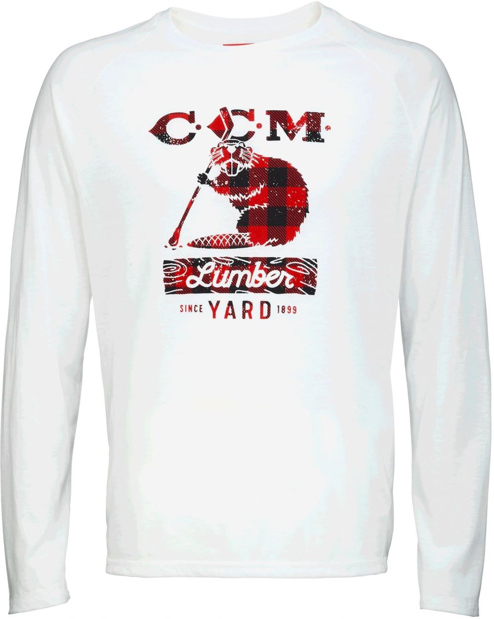 Men's T-shirt CCM HOLIDAY MASCOTT LUMBER L/S TEE SR