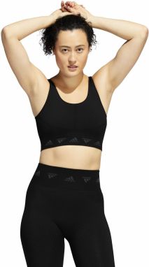 Dámská podprsenka adidas  Aeroknit Light Support Bra Black