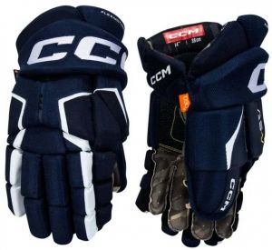 CCM Tacks AS-V navy/white Hockey Gloves, Junior