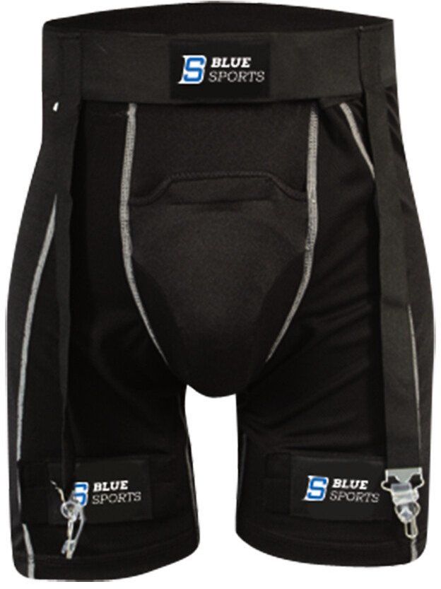 Shorts with jockstrap and suspenders Blue Sports Compression SR, S