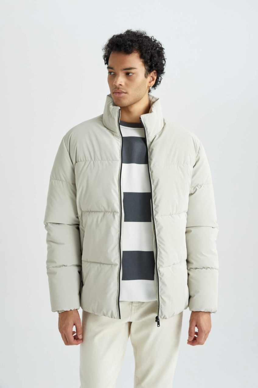DEFACTO Slim Fit Lined Puffer Jacket