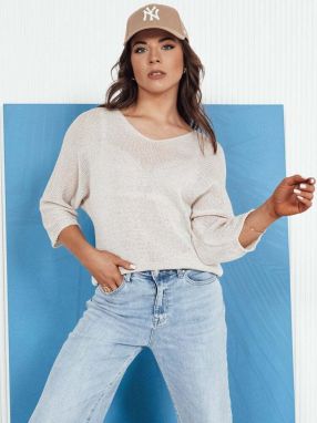 Women's openwork sweater ANNIS beige Dstreet