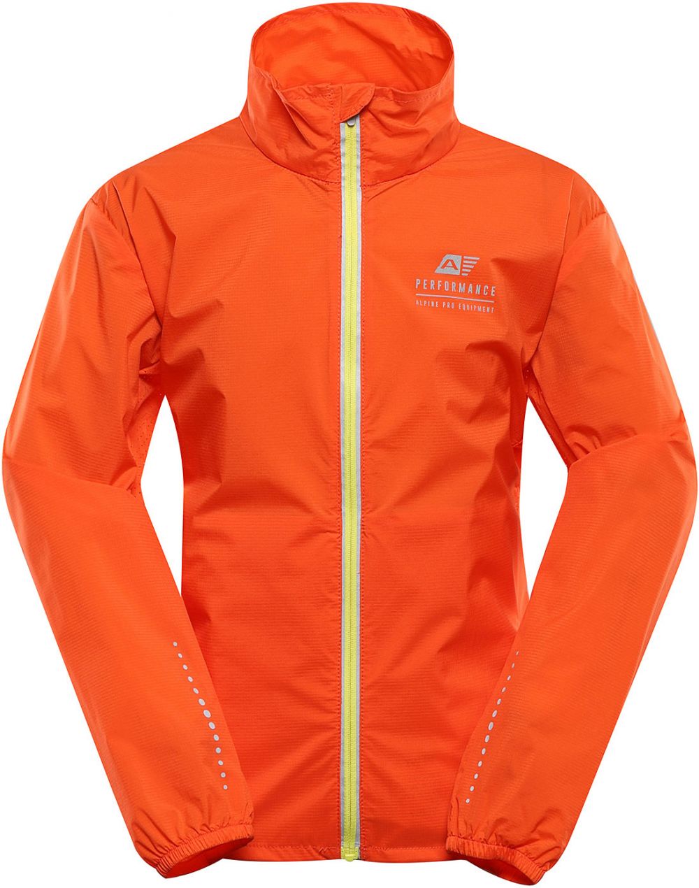 Children's ultralight jacket with dwr finish ALPINE PRO SPINO spicy orange