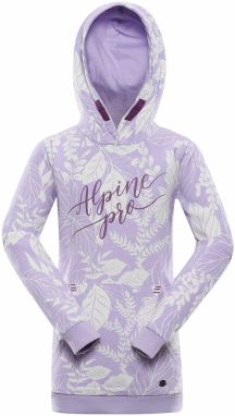 Children's cotton sweatshirt ALPINE PRO MOREDO pastel lilac variant pb