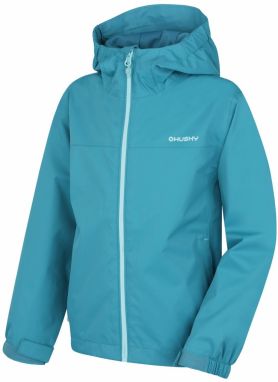 Children's hardshell jacket HUSKY Nelory K faded turquoise