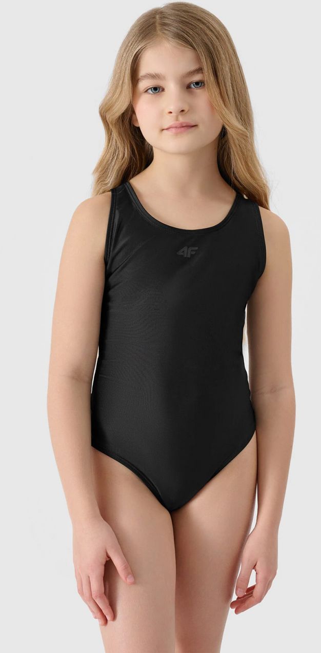 Girls' 4F One-piece Swimsuit - Black
