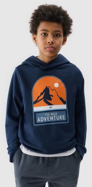 Boys' 4F sweatshirt - navy blue