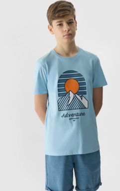 4F Organic Cotton T-Shirt for Boys - Blue