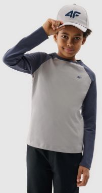 4F Long-Sleeved T-Shirt for Boys - Grey
