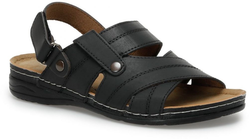 Polaris 400702.M2FX BLACK Man Sandals