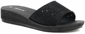 Polaris  161203.z2Fx Black Woman Traditional Comfort Slipp