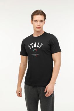 Lumberjack ML RENATO 11ITL1029 4FX BLACK Man Sleeve T-Sh