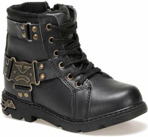 YELLOW KIDS  Chromis.19W Black Boy Biker Boots