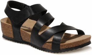 Polaris  315623.z 1Fx Black Woman Thick Sole Sandals