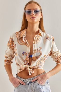 Bianco Lucci Women's Patterned Viscose Shirt