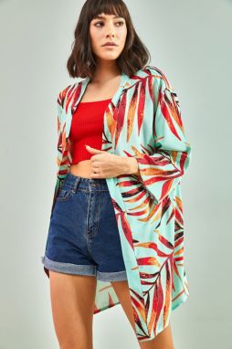 Bianco Lucci Women's Multi Patterned Kimono