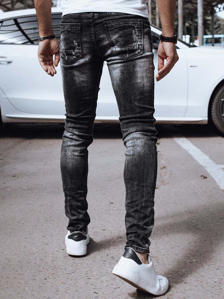 Men's Black Denim Dstreet Pants