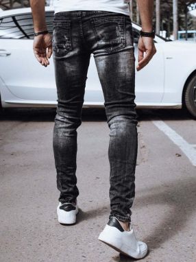 Men's Black Denim Dstreet Pants