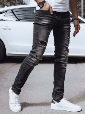 Men's Black Denim Dstreet Pants