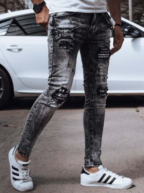 Men's Black Denim Dstreet Pants