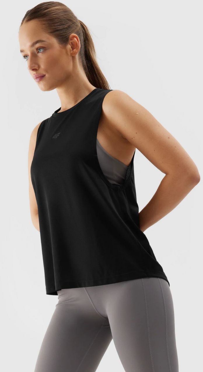 Women's Sports Quick-Drying Top Loose 4F - Black