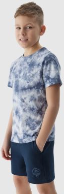 Boys' T-shirt with 4F print - multicolor