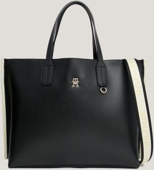 Čierna dámska kabelka Tommy Hilfiger Iconic Tommy Satchel