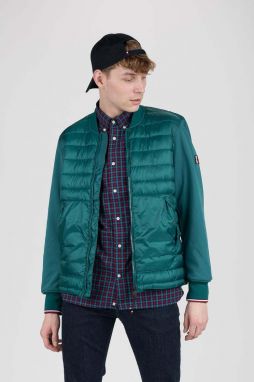 Tommy Hilfiger Bunda - MIX MEDIA BOMBER zelená